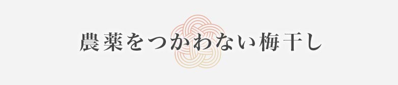 農薬をつかわない梅干し