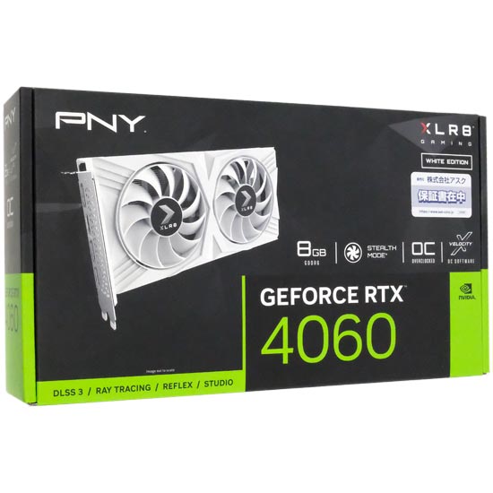 [bn:3]yzPNY@GeForce RTX 4060 8GB XLR8 Gaming OC DUAL FAN White Edition VCG40608DFWXPB1-O@PCIExp 8GB