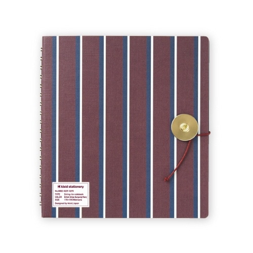 kleid String-tie notebook(XgO^Cm[gubN) British Stripe Burgundy/Navy No.8884 [2mm /r]