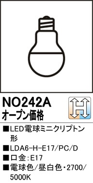 NO242A LEDd  [E17 /ʓd` /dF /1]