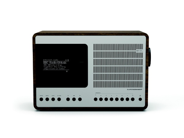 SUPERCONECT Smart Streaming Radio WalnutSilver SUPERCONNECT [BluetoothΉ /Wi-FiΉ]