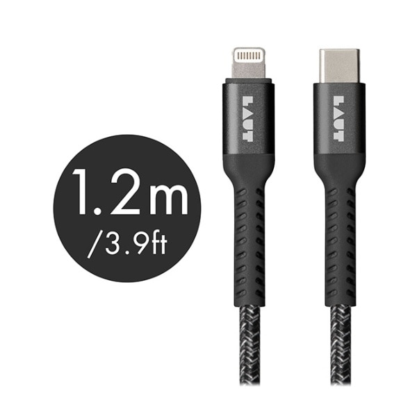 USB-C  LightningP[u [[d /] /1.2m /MFiF] LINK TOUGH MATTER ubN L_LKT_CL1.2_BK [1.2m]