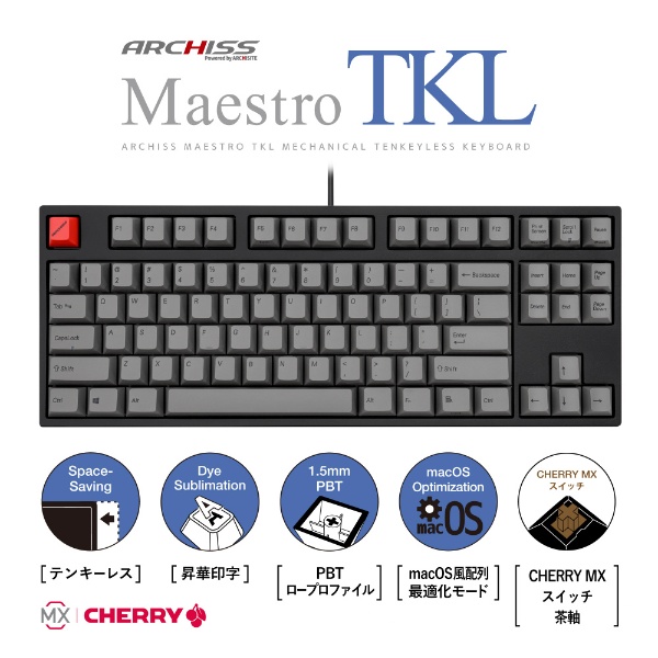 L[{[h Maestro TKL(Epz)(Mac/Windows11Ή) AS-KBM87/TGB [L /USB]