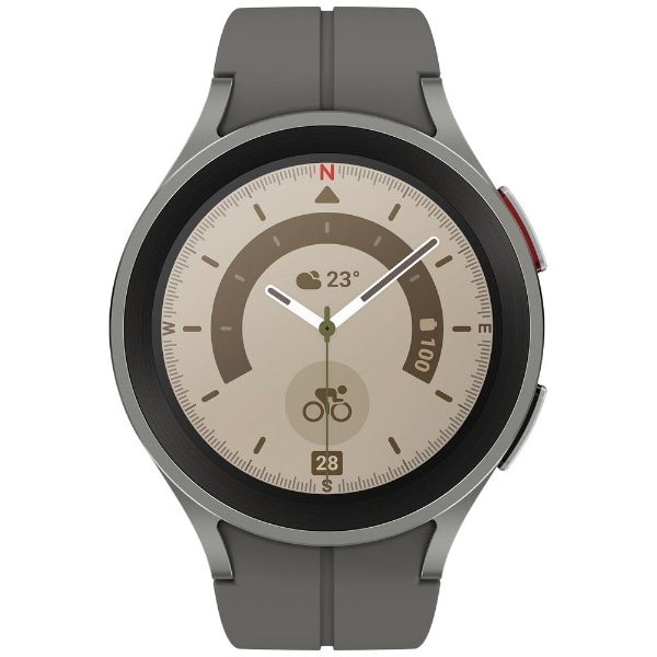 X}[gEHb` Galaxy Watch5 Pro 45mmiTitaniumj O[ SM-R920NZTAXJP