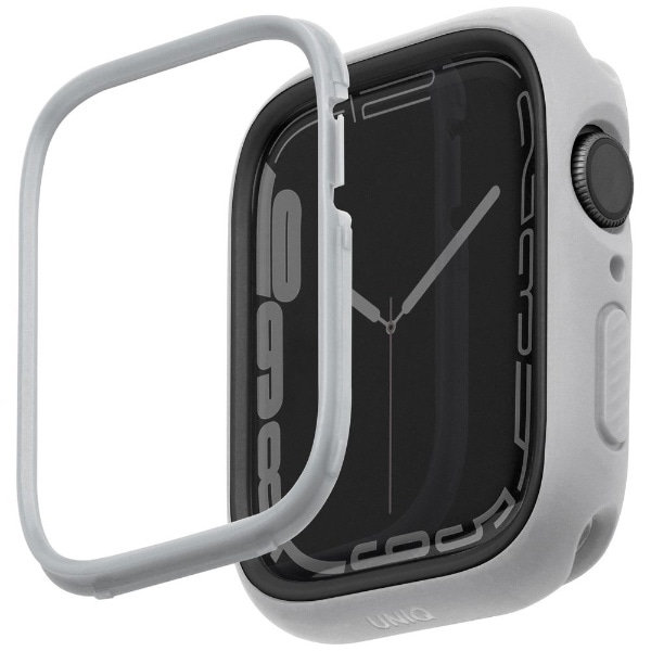 MODUO Apple Watch CASE WITH INTERCHANGEABLE PC BEZEL 41/40mm - CHALKiCHALK/STONE GREYj UNIQij[Nj O[ UNIQ41MMMDCHSGRY