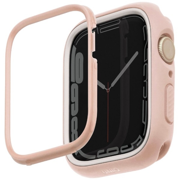 MODUO Apple Watch CASE WITH INTERCHANGEABLE PC BEZEL 41/40mm - BLUSHiPINK/WHITEj UNIQij[Nj sN UNIQ41MMMDPNKWHT