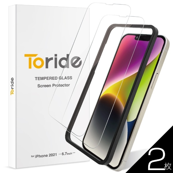 Toride zRȂ iPhone14 Plus iPhone13 Pro Maxp KXtB 2 Sʕی NA DUSTLESSH 10H 0.33mm \tKCh gf Toride TR003IP67GL