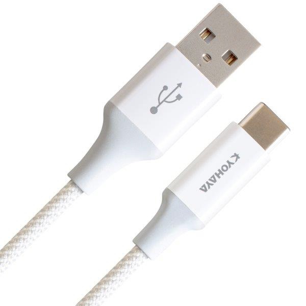 USB A to USB C P[u Jt^Cv 1.2m Vo[ JKFAC120SL