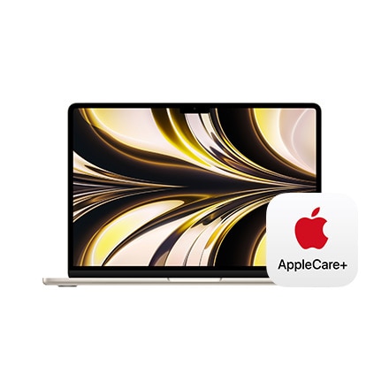 13C`MacBook Air: 8RACPU10RAGPU𓋍ڂApple M2`bv, 8GBjt@Ch 512GB SSD - X^[Cg with AppleCare+