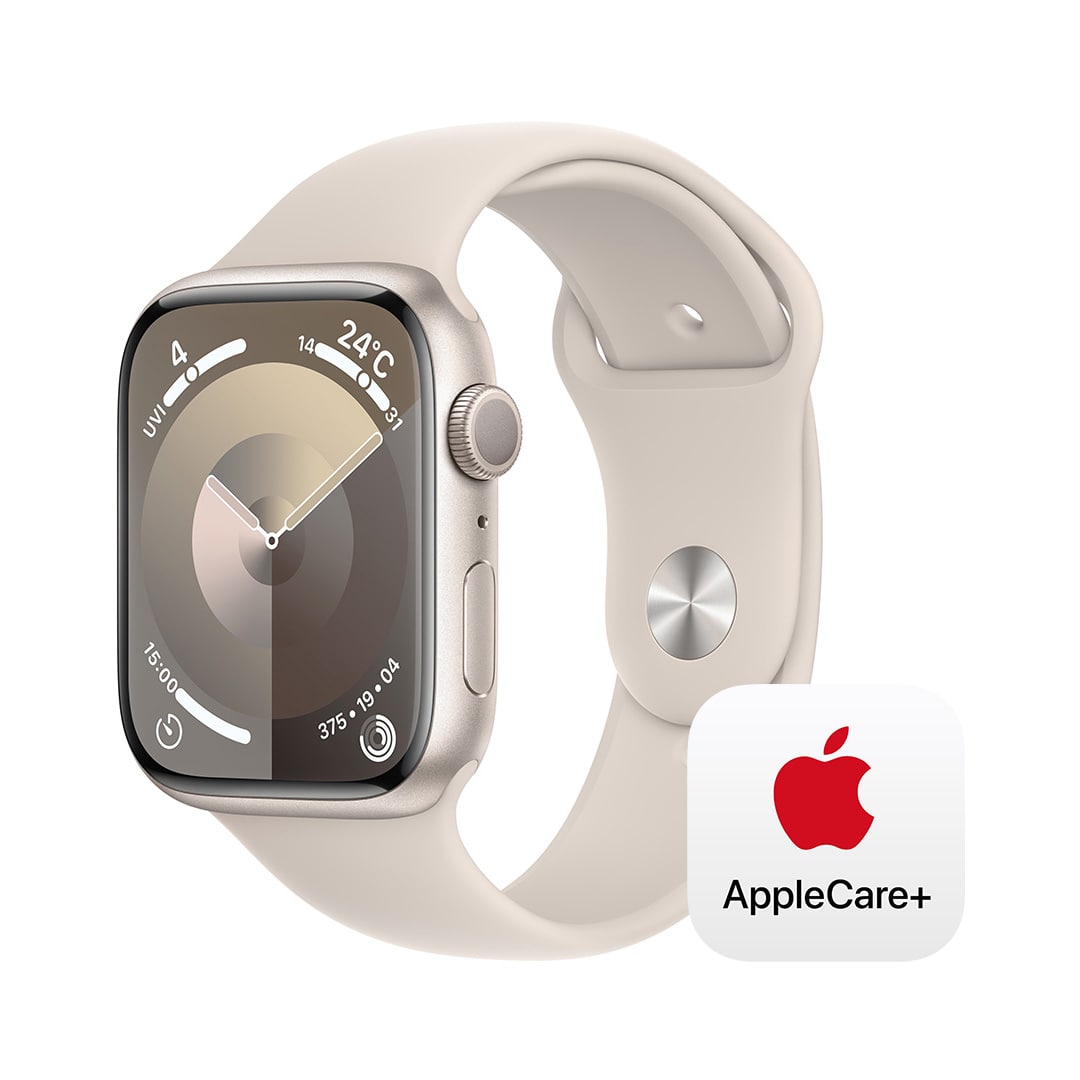 Apple Watch Series 9iGPSfj- 45mmX^[CgA~jEP[XƃX^[CgX|[coh - S/M with AppleCare+