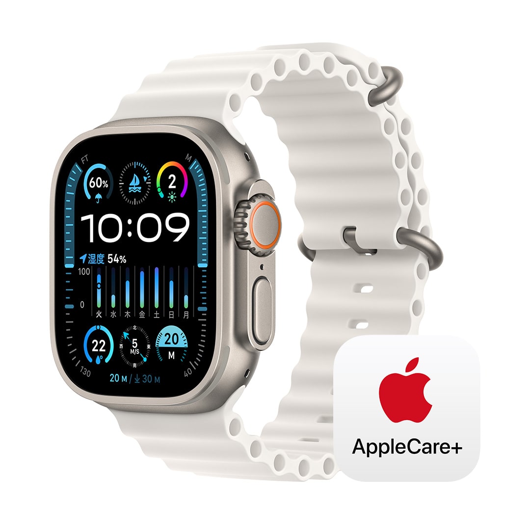 Apple Watch Ultra 2iGPS + Cellularfj- 49mm`^jEP[XƃzCgI[Voh with AppleCare+