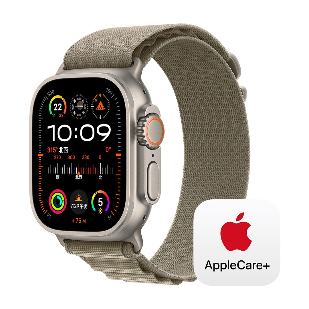 Apple Watch Ultra 2iGPS + Cellularfj- 49mm`^jEP[XƃI[uApC[v - S with AppleCare+