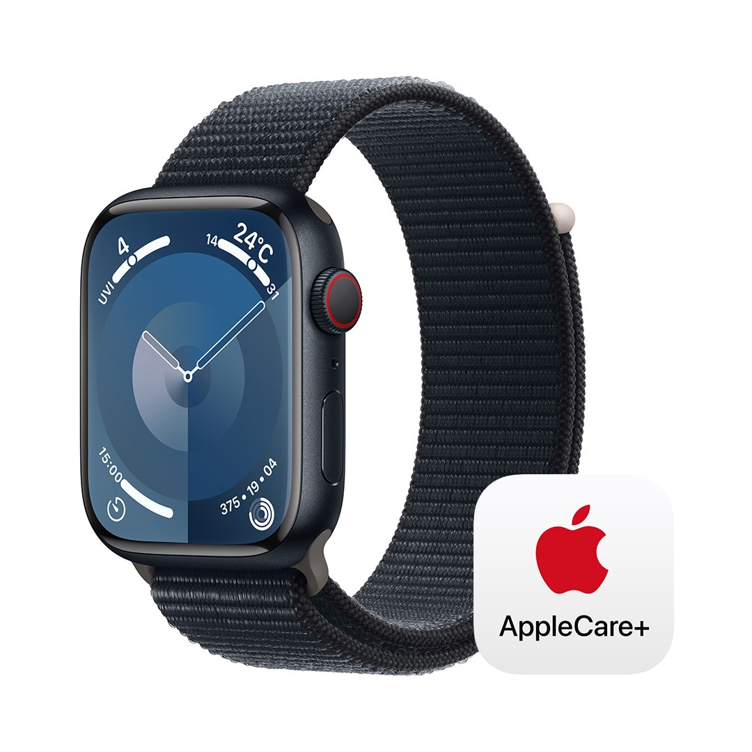 Apple Watch Series 9iGPS + Cellularfj- 45mm~bhiCgA~jEP[Xƃ~bhiCgX|[c[v with AppleCare+