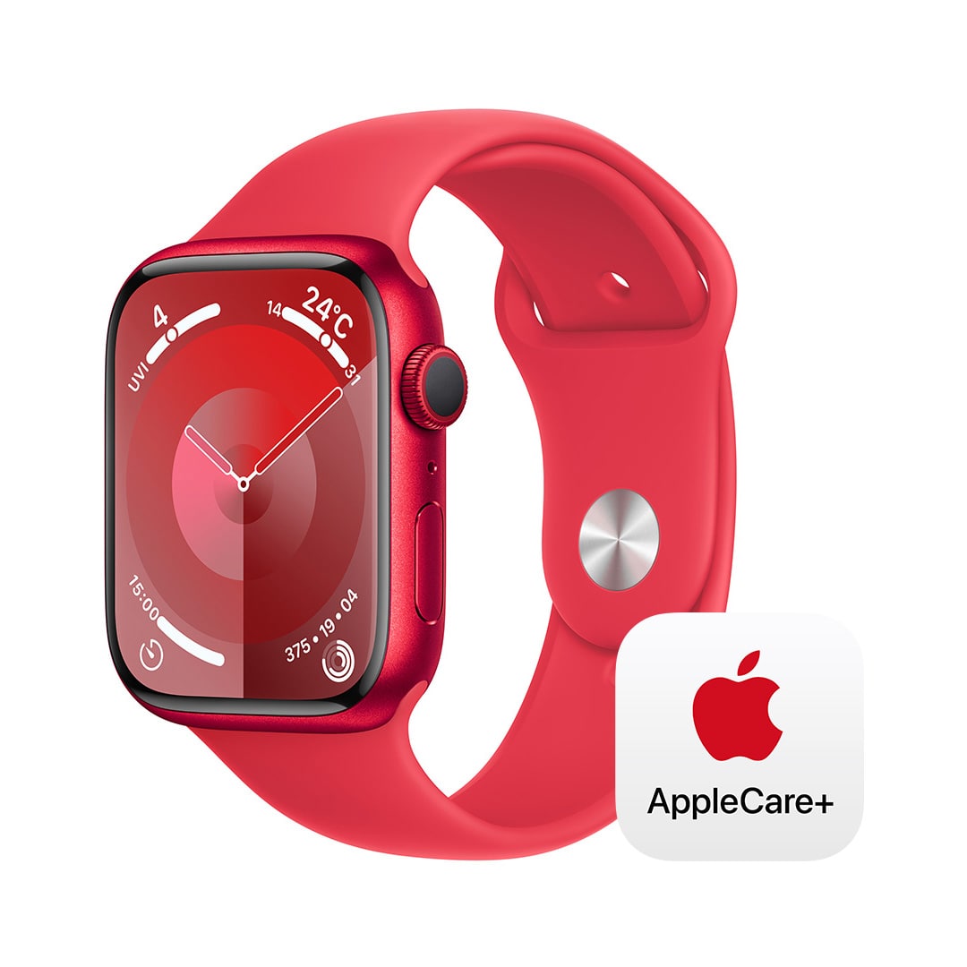 Apple Watch Series 9iGPSfj- 45mm (PRODUCT)REDA~jEP[X(PRODUCT)REDX|[coh - M/L with AppleCare+
